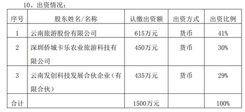 云南旅游出資615萬元設立控股子公司，拓展數(shù)字文化創(chuàng)意內容應用服務